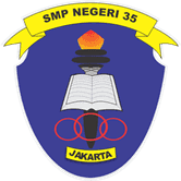 Logo SMPN 35 Jakarta, partner SnapHeaven Studio